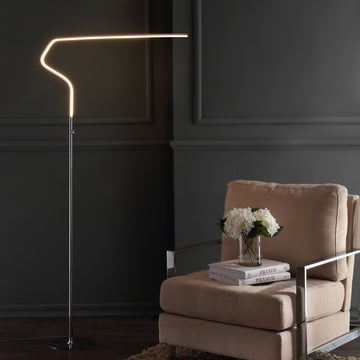 Julian 65.25" Integrated LED Metal Floor Lamp - JONATHAN Y